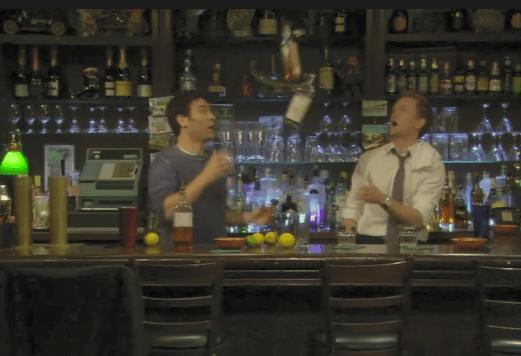 Dans un bar