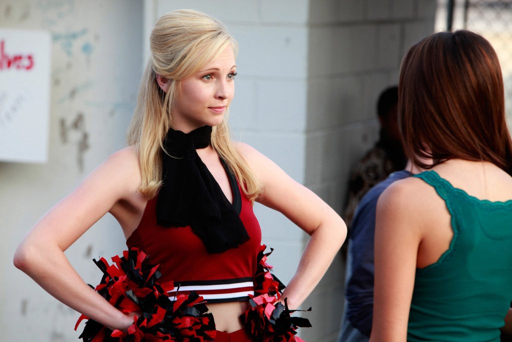 caroline forbes pompom girl