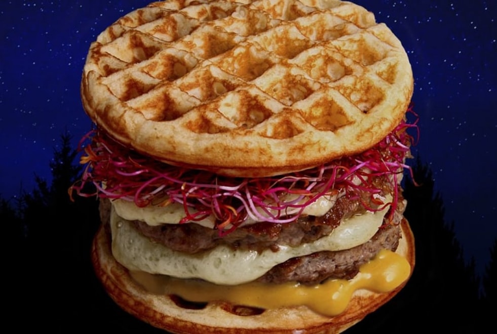 Blend prépare le « Demogorgonzola », un burger spécial Stranger Things