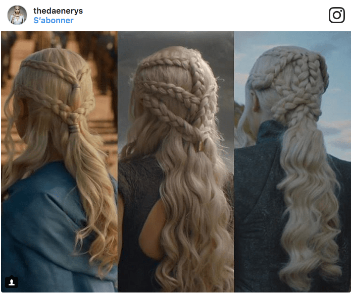 daenerys evolution cheveux