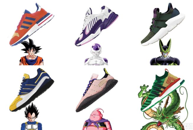 Dragon Ball Z : découvrez les baskets Adidas spéciales Son Goku, Vegeta, Freezer&#8230;