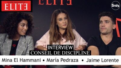 Elite : interview conseil de discipline avec Jaime Lorente, Mina El Hammani &#038; Maria Pedraza