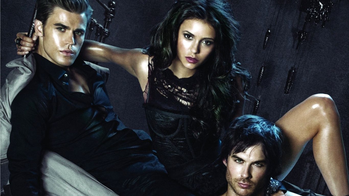 Elena, Stefan et Damon (The Vampire Diaries) 