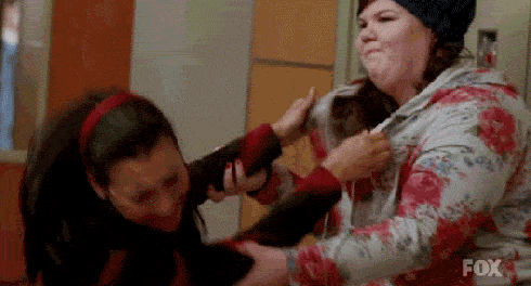 Le catfight Santana vs Lauren (Glee)