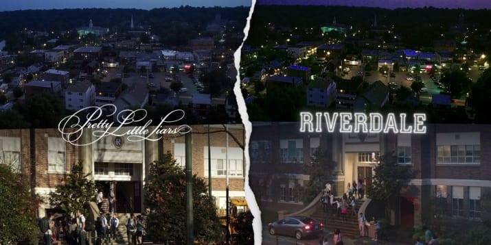 riverdale pretty little liars plateaux tournage