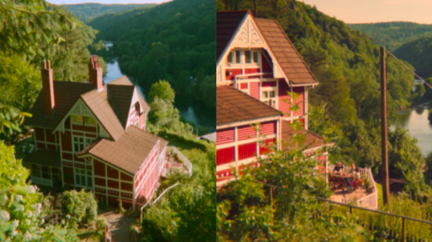 Maison en haut d'une colline