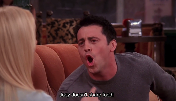 Voler de la bouffe à Joey Tribbiani