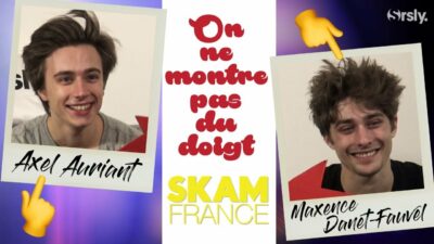 SKAM France : Maxence Danet-Fauvel &#038; Axel Auriant jouent à [On ne montre pas du doigt]