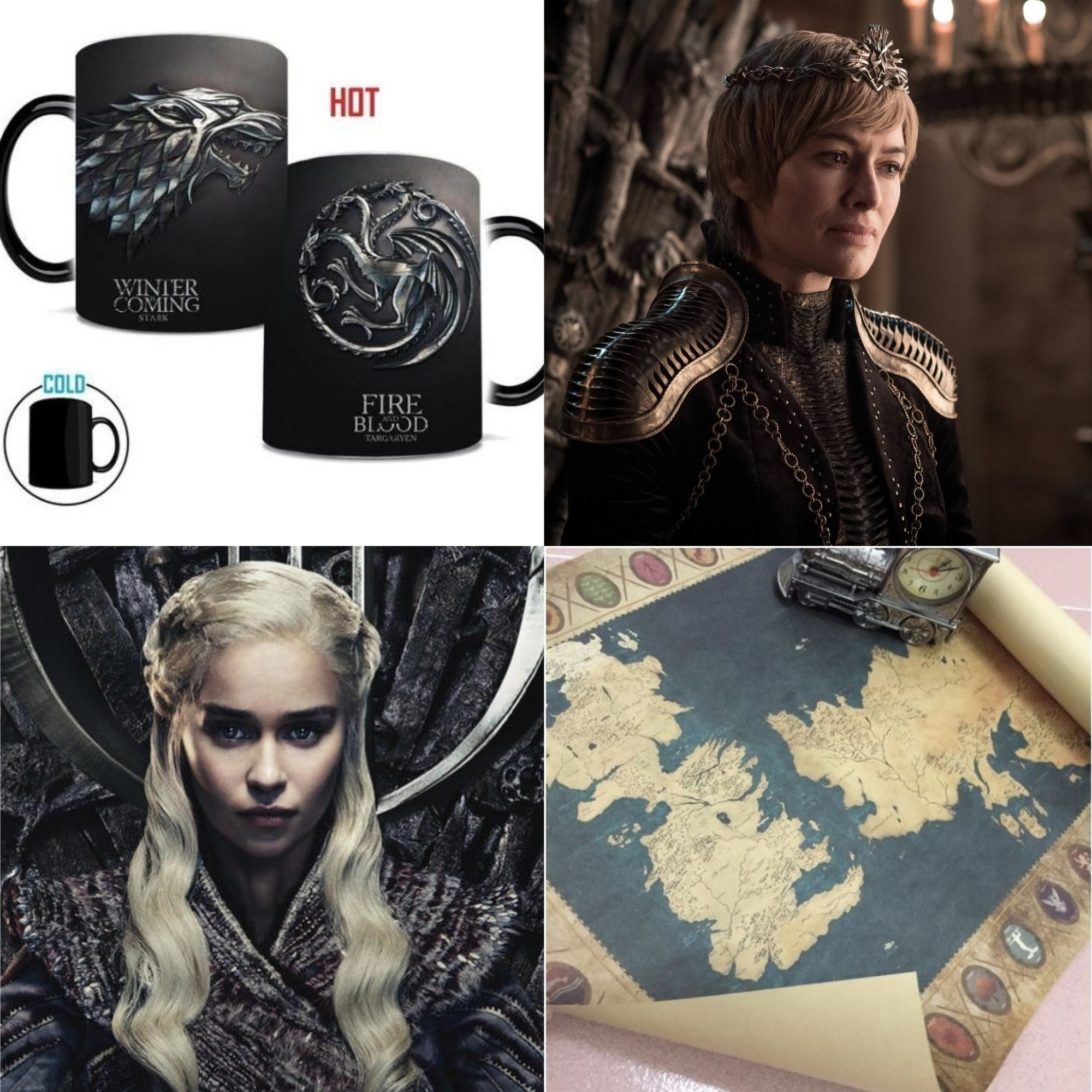 Tasses, cartes de Westeros... On se gâte en attendant la saison 8 de Game of Thrones