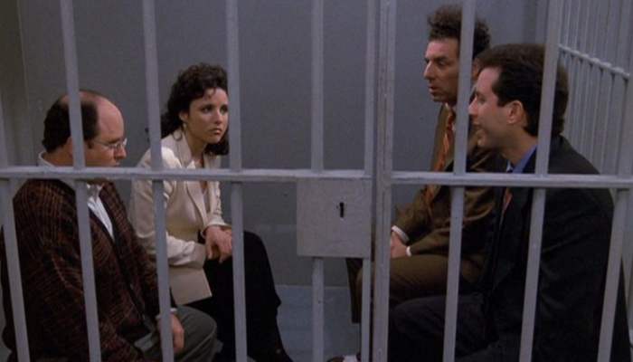 Image extraite du très attendu final de la série culte américaine Seinfeld