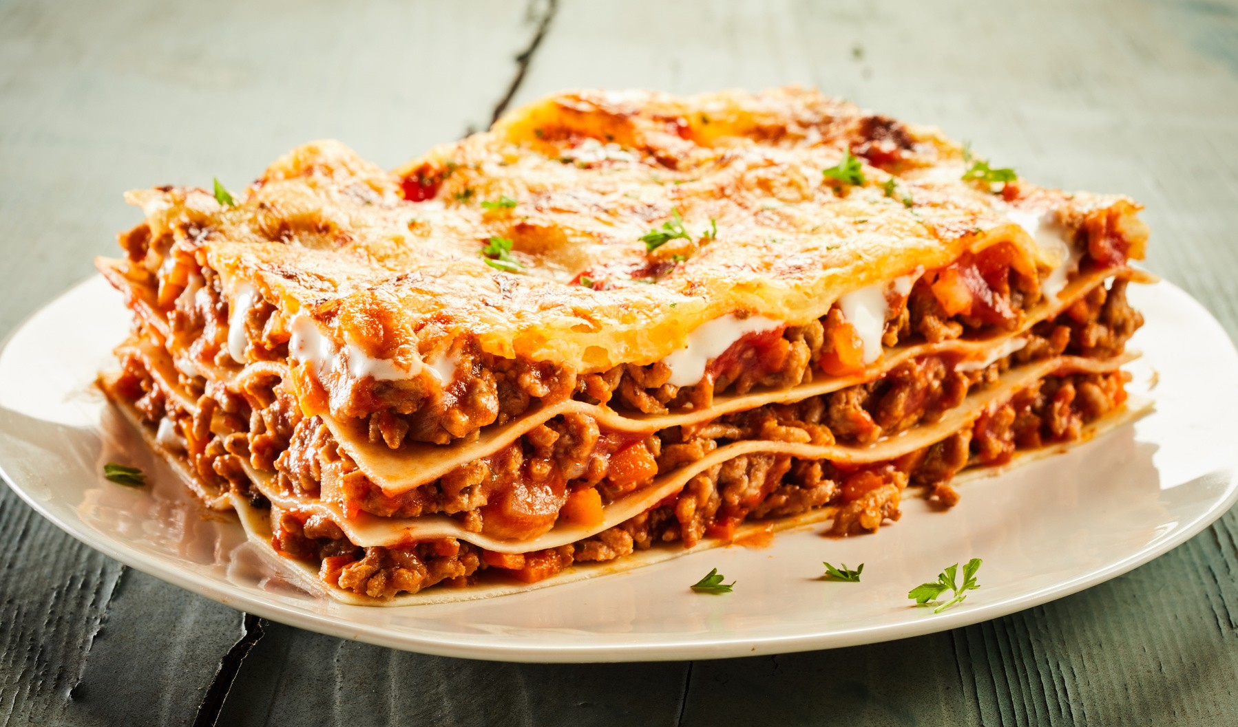 Des lasagnes