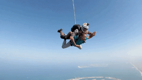 Faire du saut en parachute