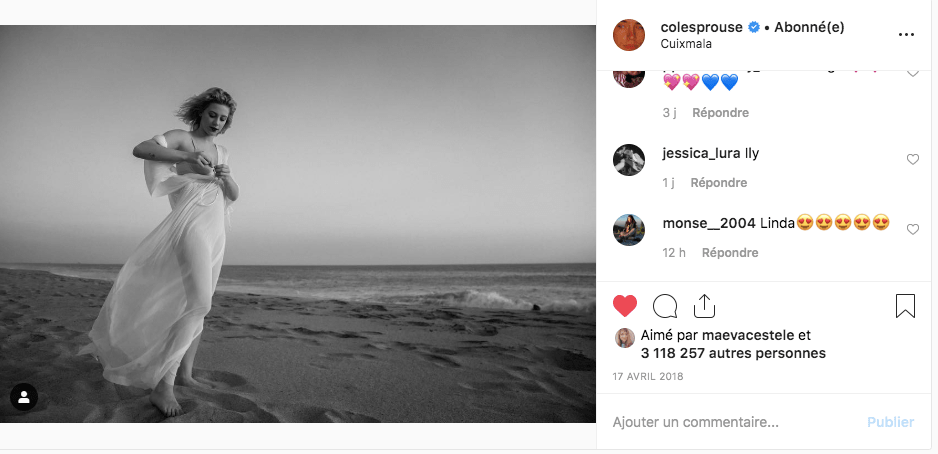 cole sprouse lili reinhart instagram