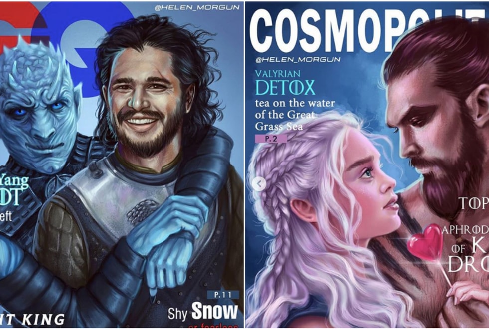L’après Game of Thrones : une artiste imagine de (sublimes) covers magazines des persos