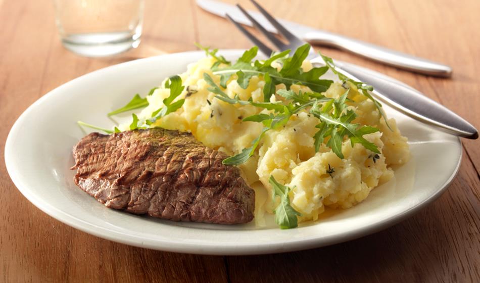 Le steak purée 