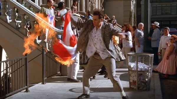 seinfeld, kramer, brûle, drapeau, porto rico