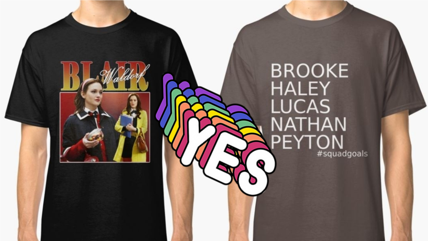 Newport Beach, Lost... Des t-shirts canons pour les fans nostalgiques de séries