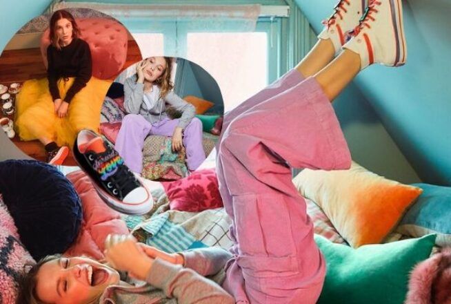 Stranger Things : Millie Bobby Brown signe une nouvelle collab colorée avec Converse