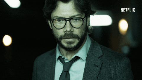 gif professor la casa de papel