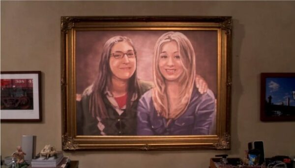 the Big Bang theory Amy penny peinture tableau