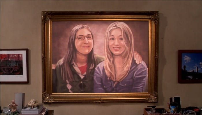 the Big Bang theory Amy penny peinture tableau