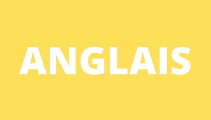 Anglais