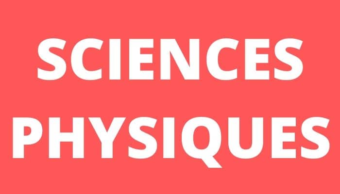 Sciences physiques