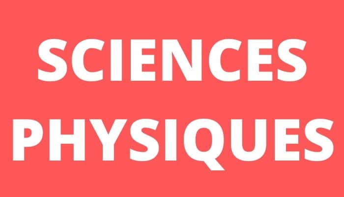 Sciences physiques 