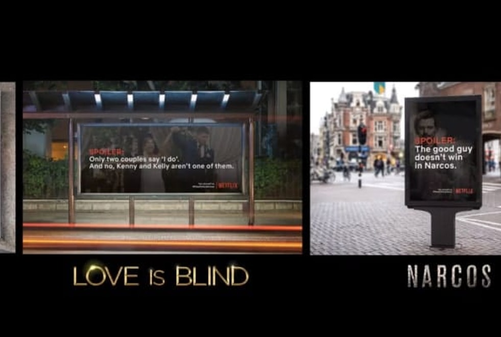 Minute cool : des spoilers de séries Netflix placardés dans la rue pour vous empêcher de sortir