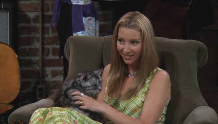Phoebe et son chat dans Friends