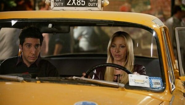 friends, phoebe, ross, taxi