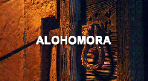 alohomora harry potter gif