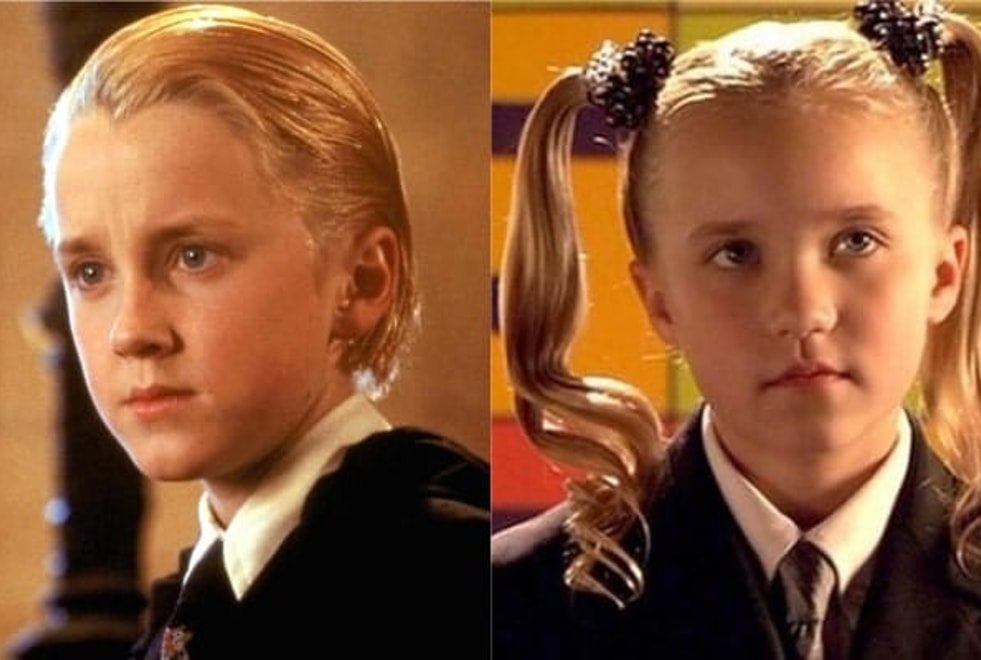 Harry Potter : aviez-vous remarqué que Tom Felton est le sosie de cette actrice de Hannah Montana ?