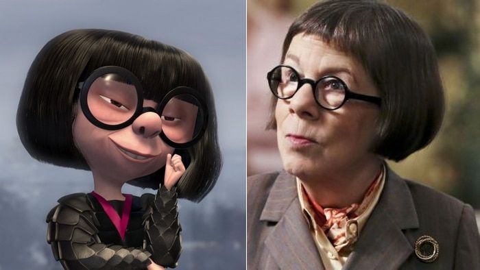 Edna Mode et Linda Hunt disney pixar