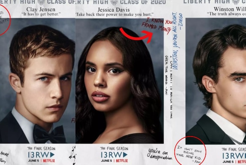13 Reasons Why saison 4 : les posters des persos contiennent-ils des indices ?
