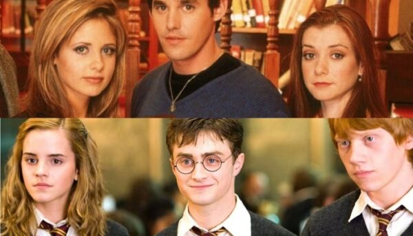 buffy, alex, willow, harry, ron , hermione