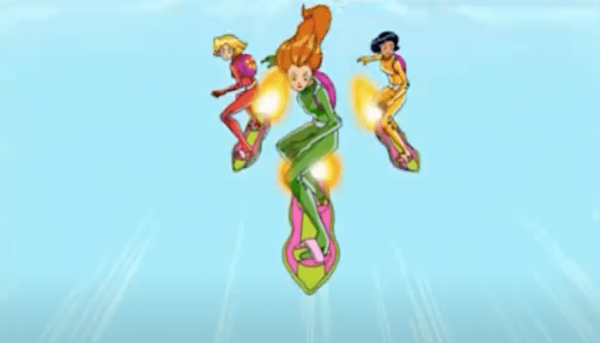 skateboard aérien Totally Spies