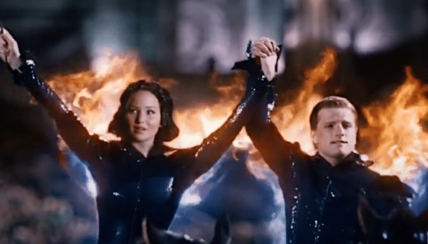 Katniss et Peeta parade