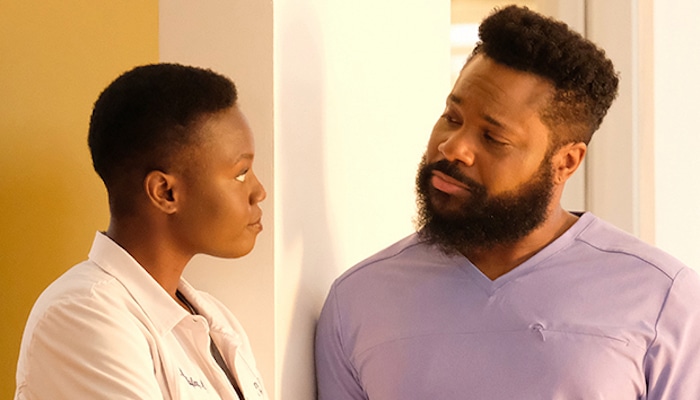 Mina Okafor et A.J. Austin The Resident