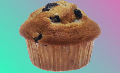 Un muffin myrtilles