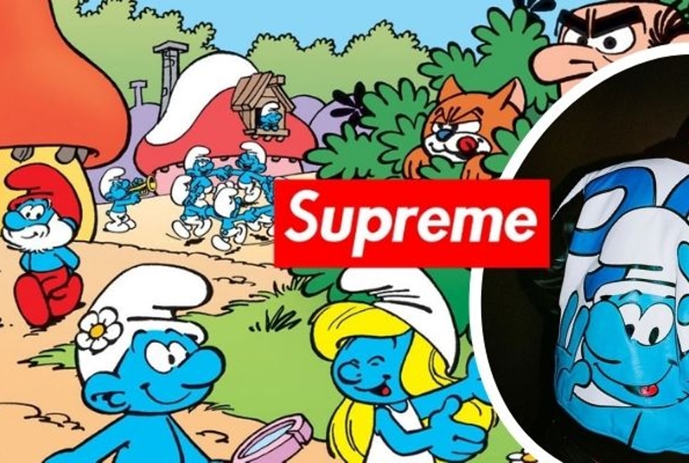 Alerte ! Supreme dévoile sa collection de fringues dédiée aux Schtroumpfs