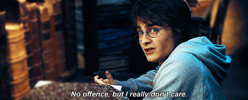 harry potter, don't care