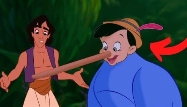 Easter egg Pinocchio dans Aladdin