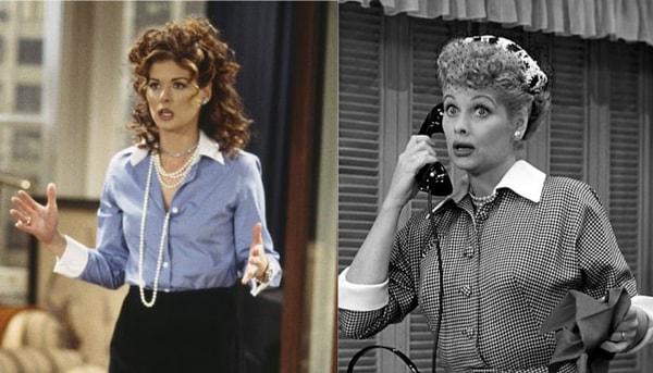 debra messing, lucille ball