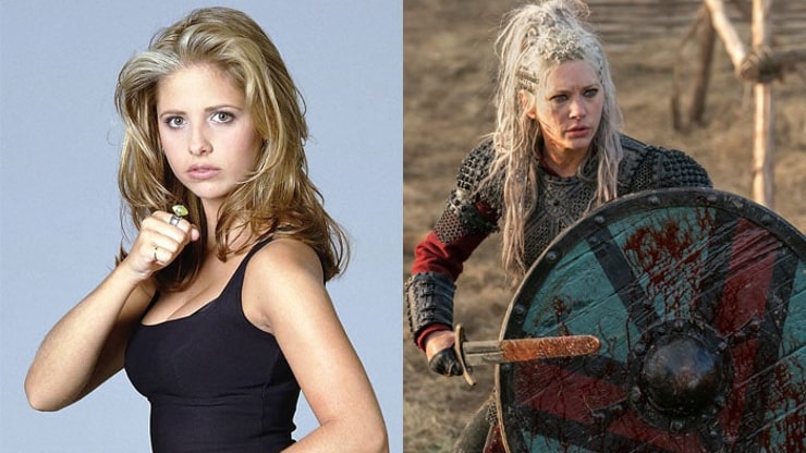 Sondage : qui est la plus badass entre Buffy (contre les vampires) et Lagertha (Vikings) ?