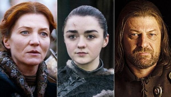 Game of Thrones Catelyn, Arya et Ned Stark