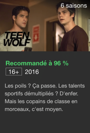 Teen Wolf description Netflix
