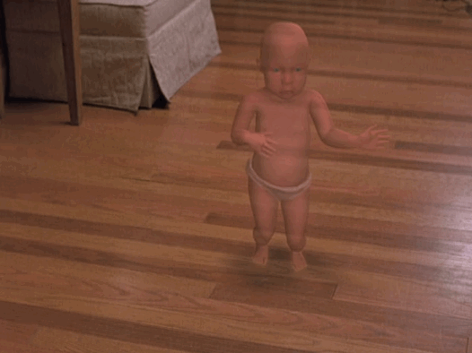 bébé qui danse ally mcbeal gif