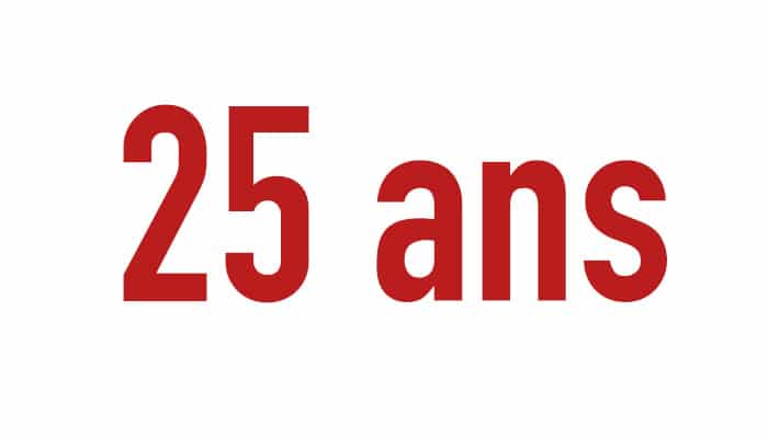 25 ans