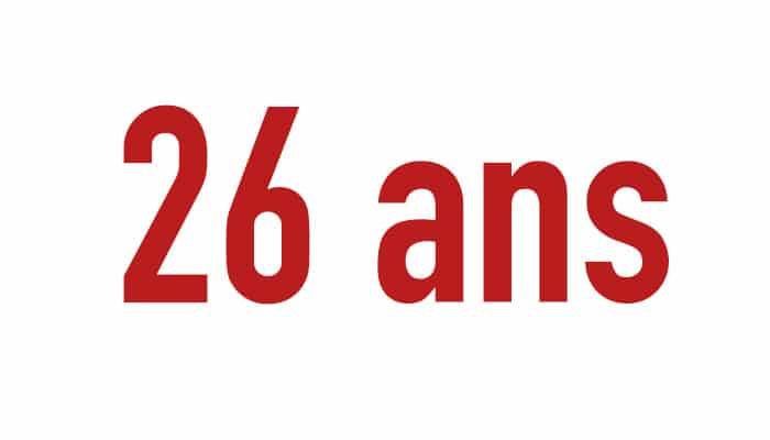 26 ans